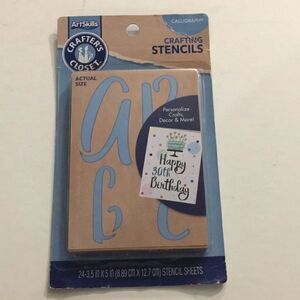 ArtSkills Calligraphy Crafting Stencils 24 Sheets